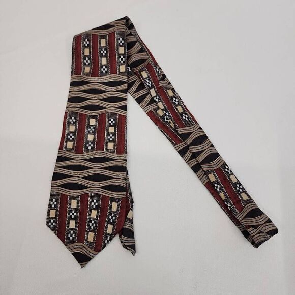 Oscar De la Renta 100% Silk Printed Tie - Picture 1 of 3